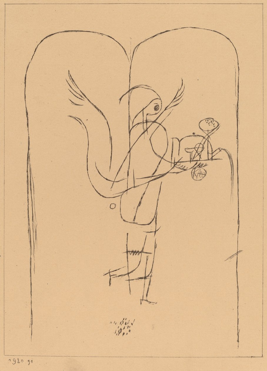 Een Genius Serveert een Klein Ontbijt door Paul Klee