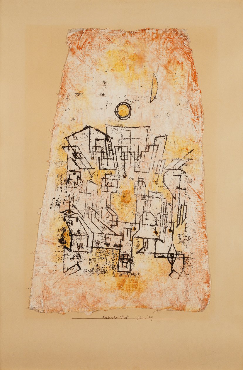 Arabische Stad door Paul Klee