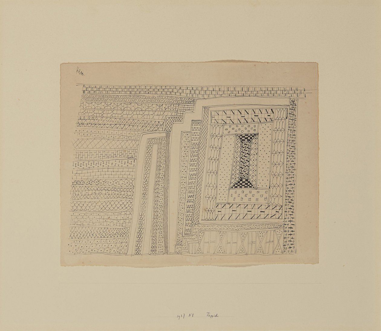Kelim Tapijt door Paul Klee