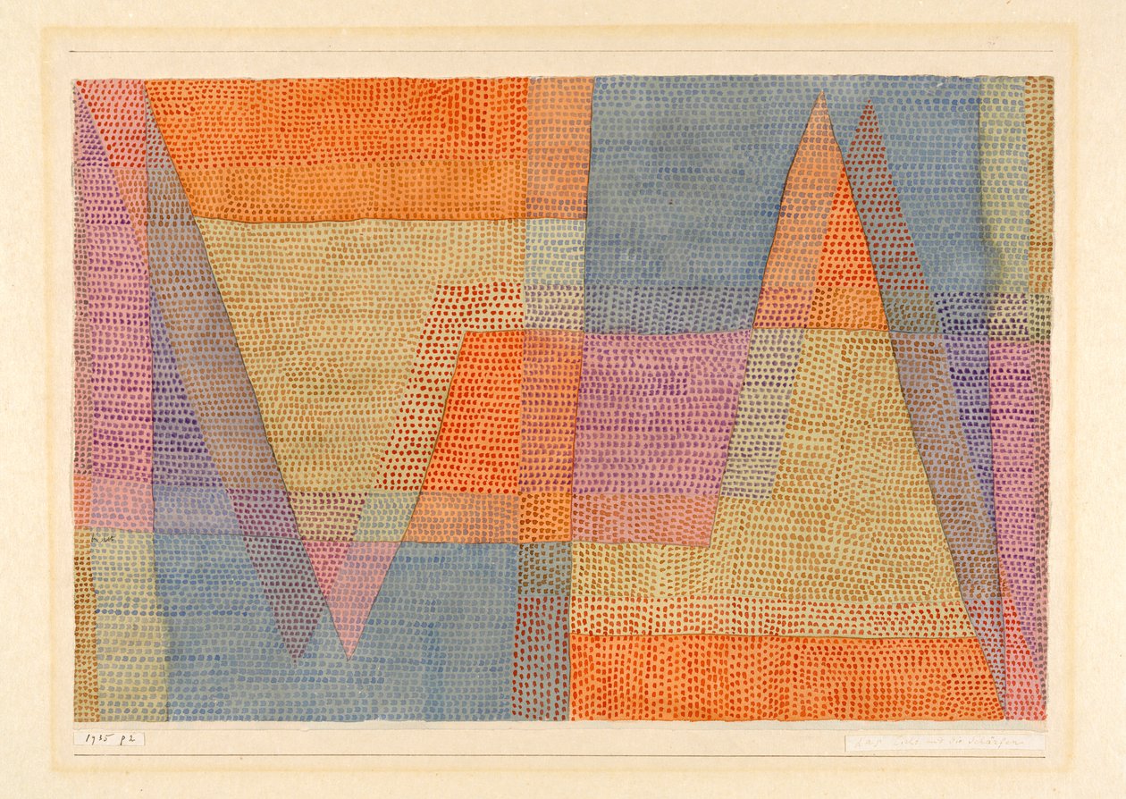 Het licht en de randen, 1935 door Paul Klee