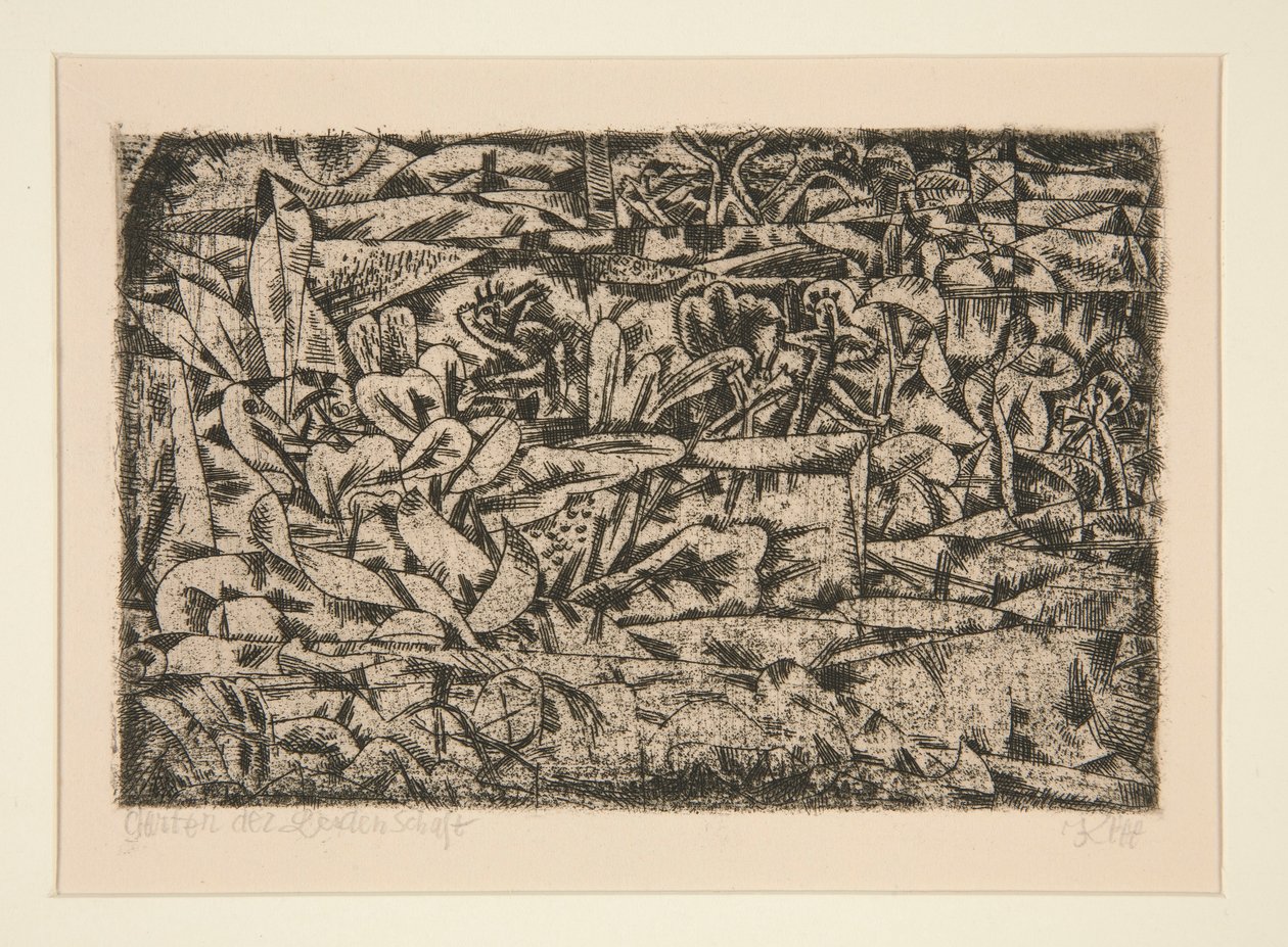 Garten der Leidenschaft S. 13 door Paul Klee