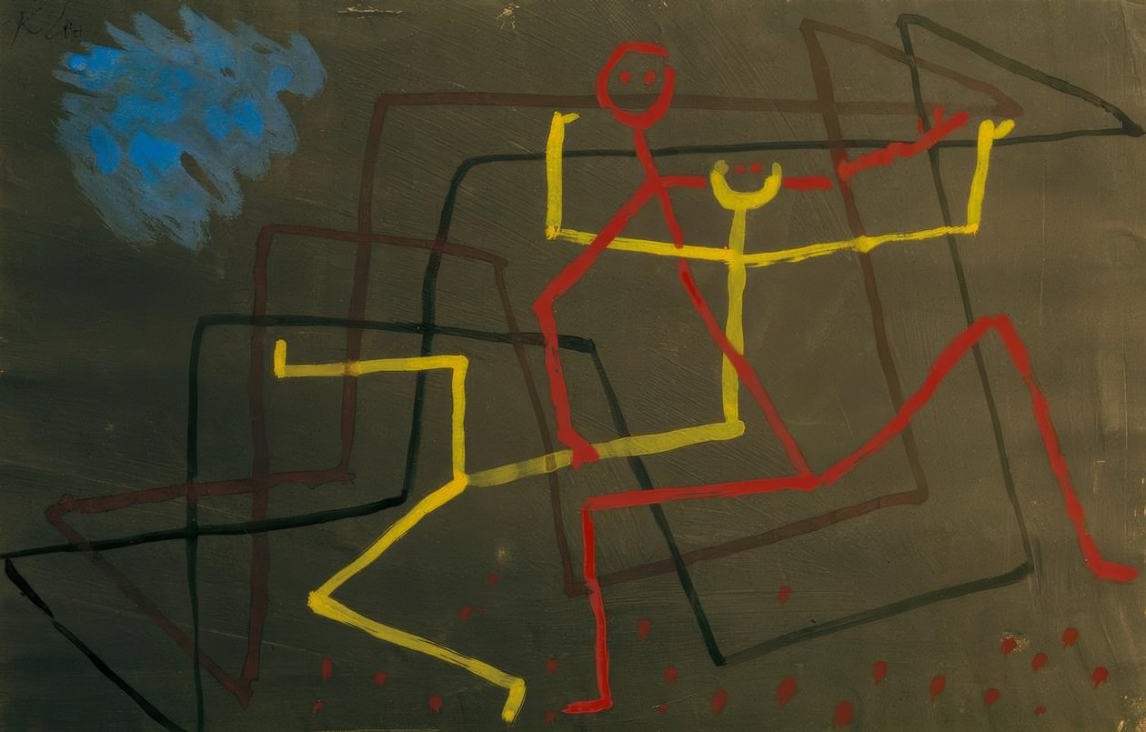 Geel verliest door Paul Klee