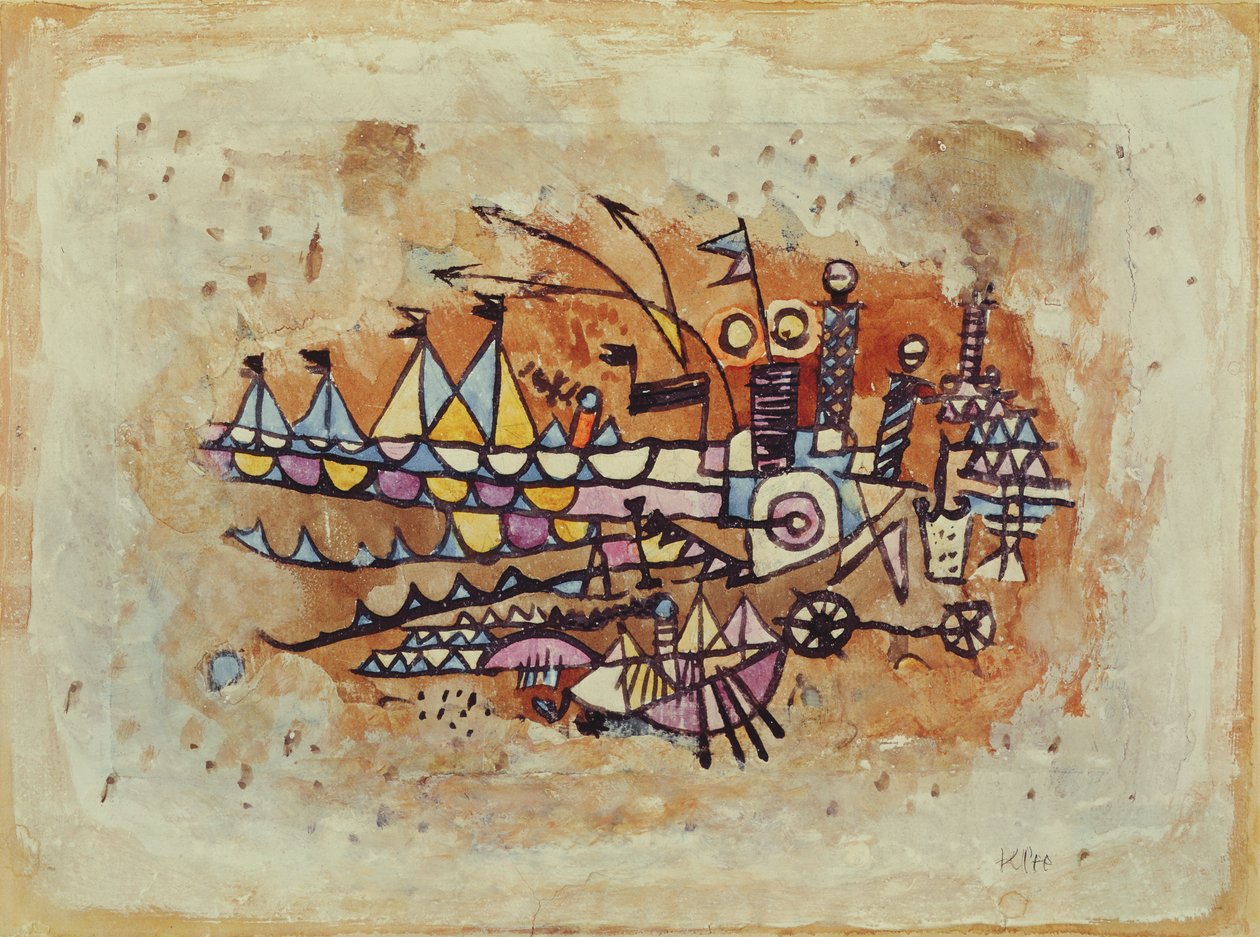 Havengezicht door Paul Klee