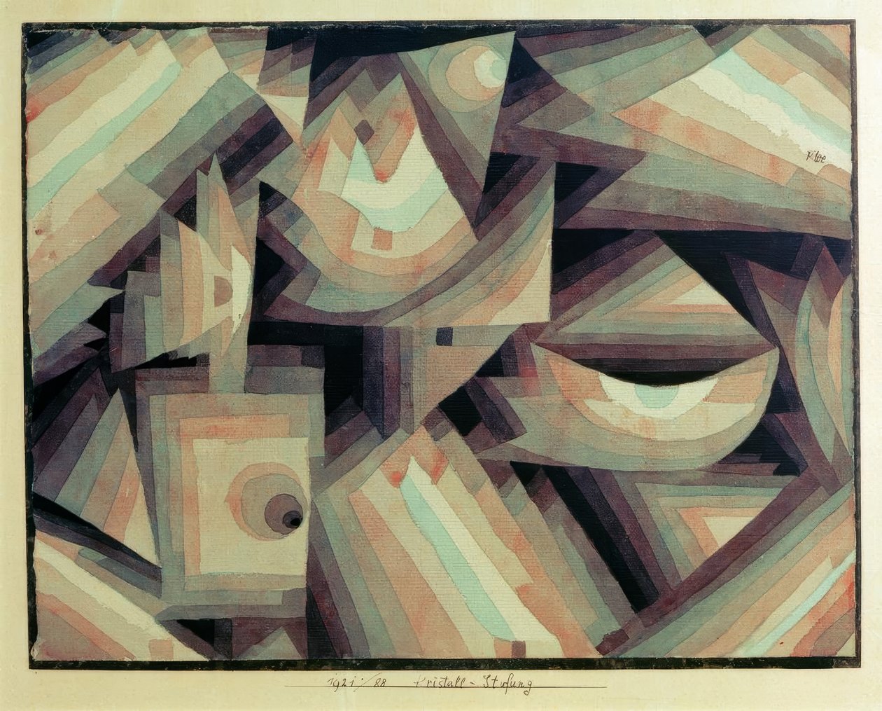 Kristalgradatie door Paul Klee