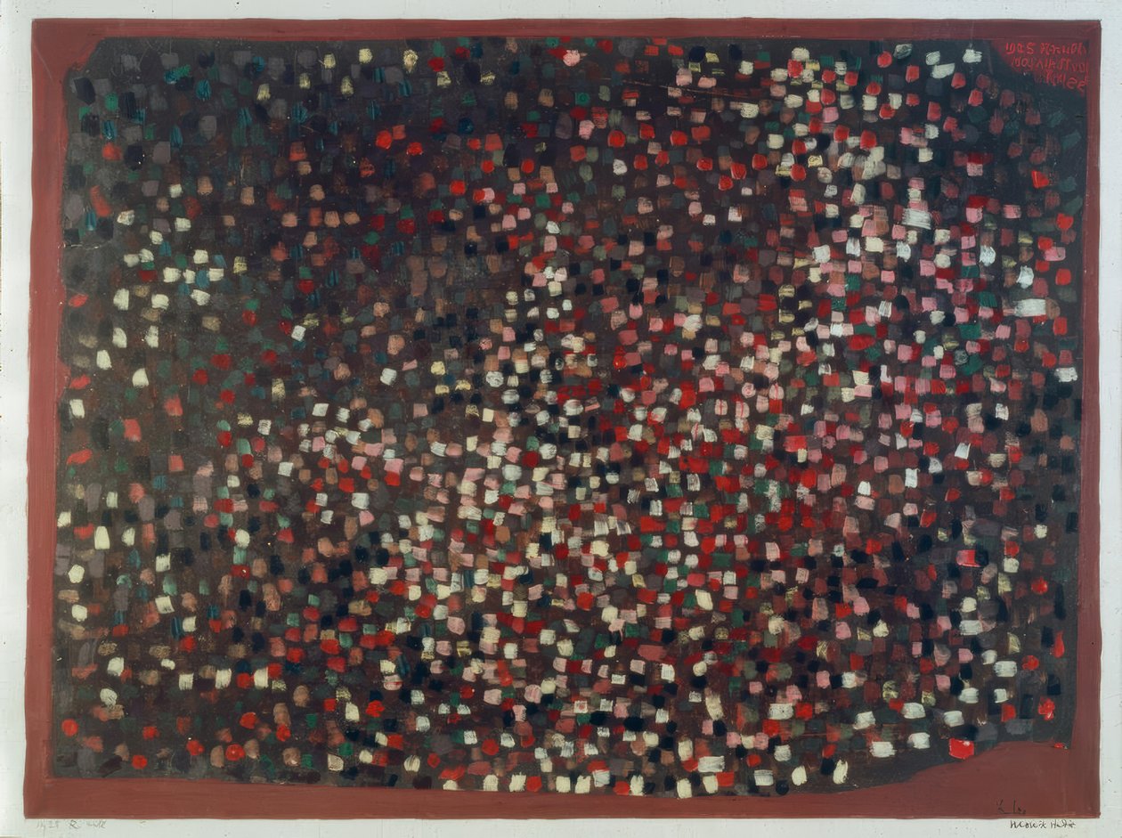 Mozaïek studie door Paul Klee