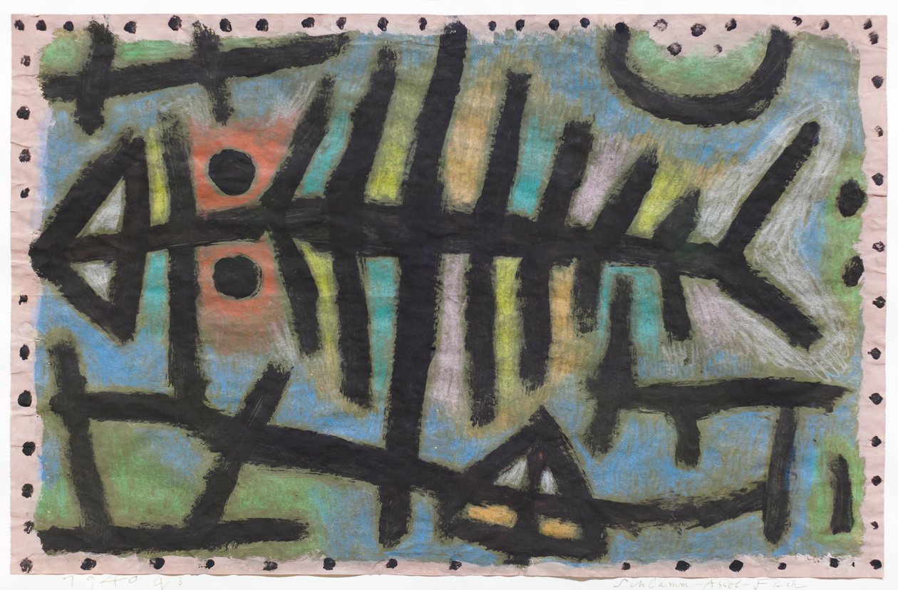 Modder-pissebed-vis (Schlamm Assel Fisch) door Paul Klee