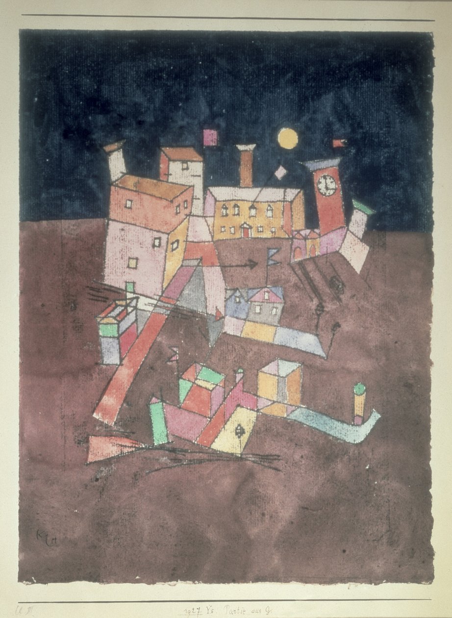 Deel van G door Paul Klee