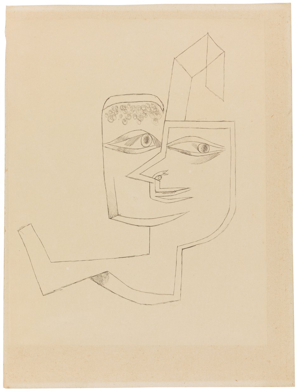 Portret van een coole vrouw, 1919 door Paul Klee