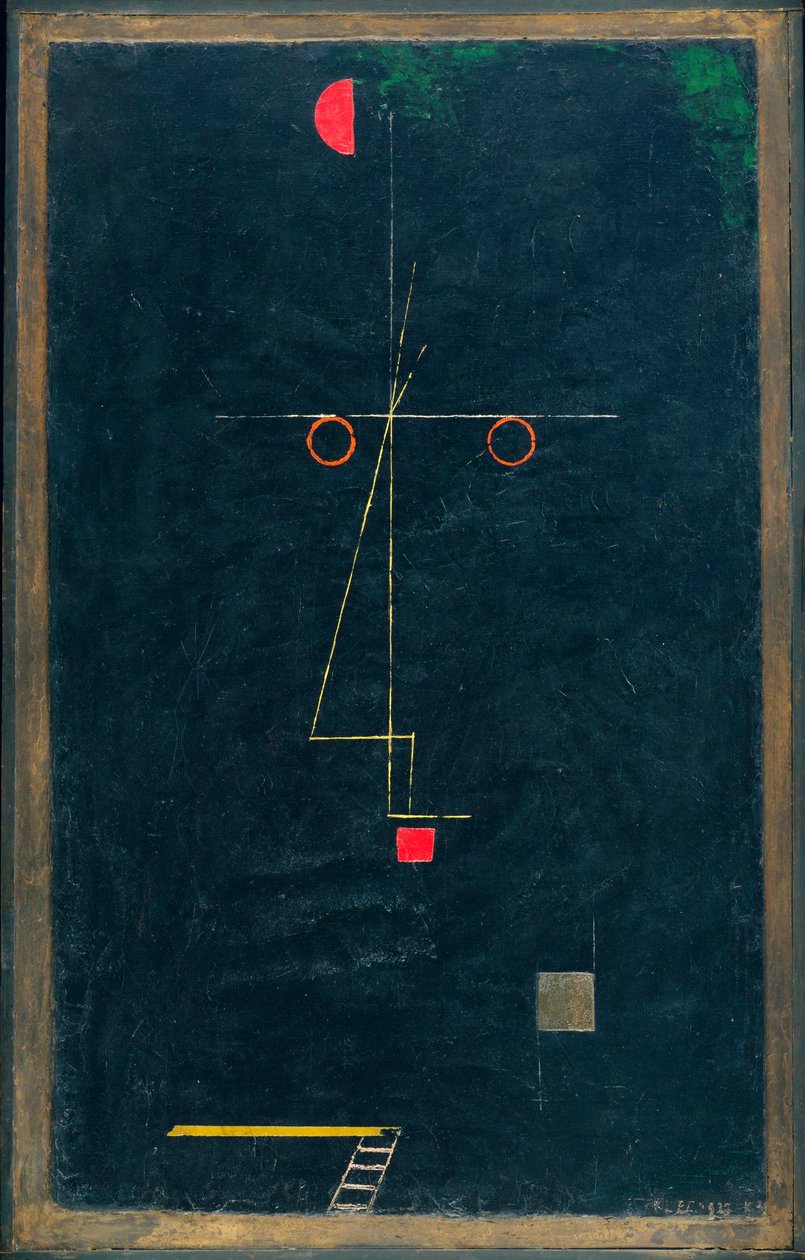 Portret van een koorddanser door Paul Klee