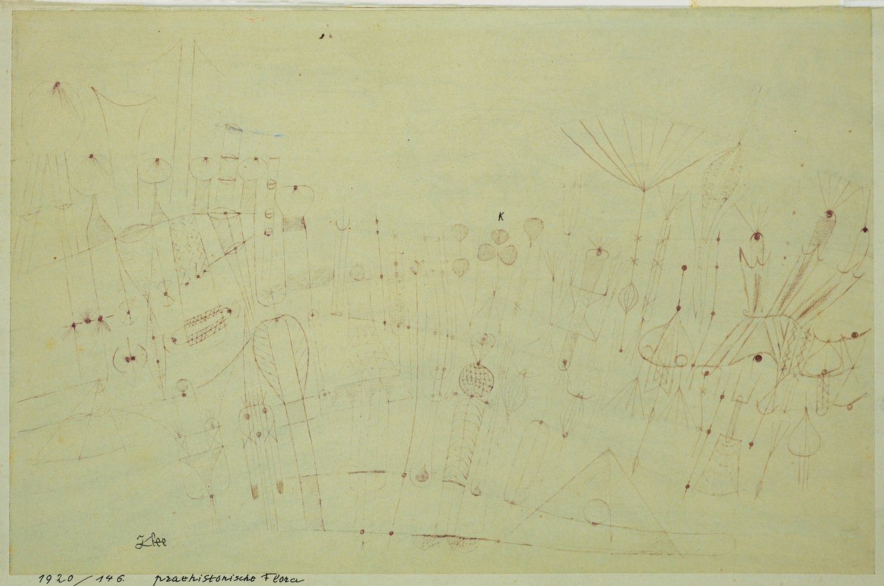 Prehistorische Vegetatie door Paul Klee