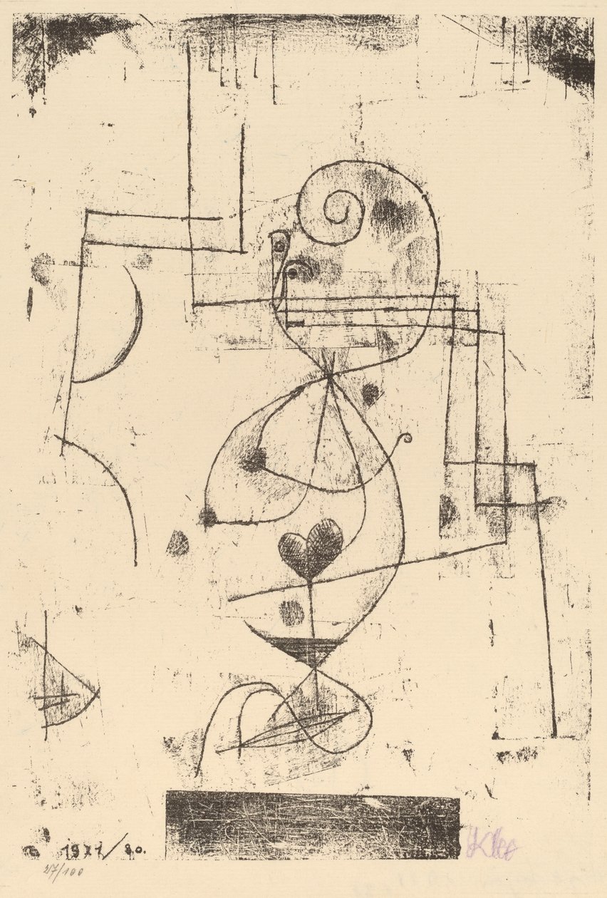 Hartenkoningin door Paul Klee