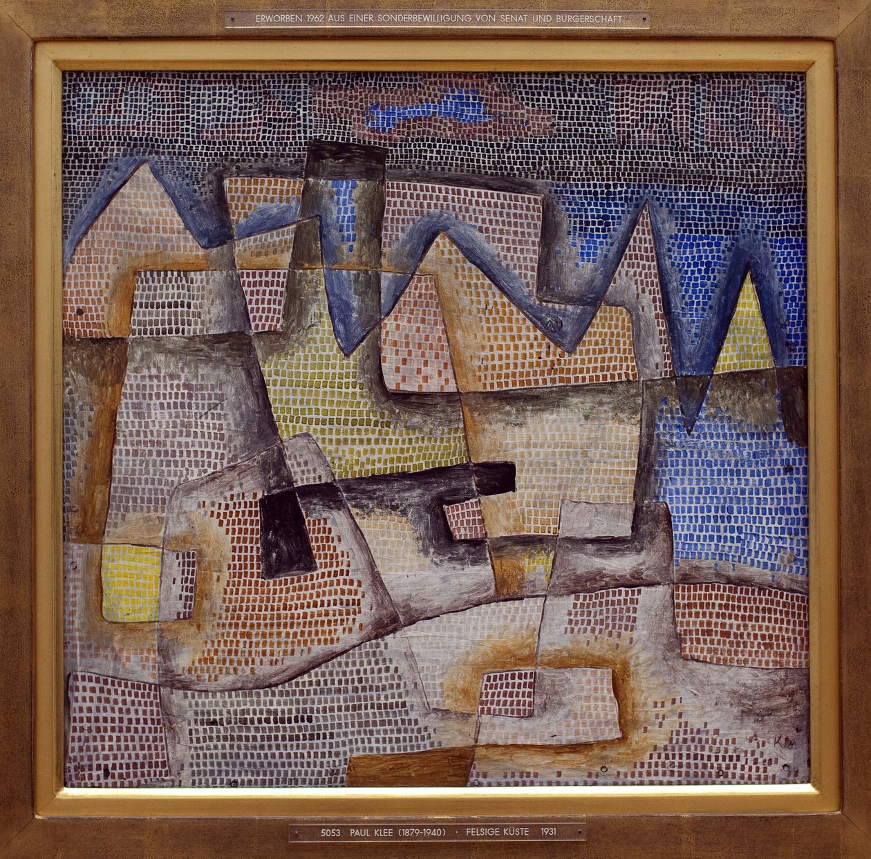 Rotsachtige kust door Paul Klee