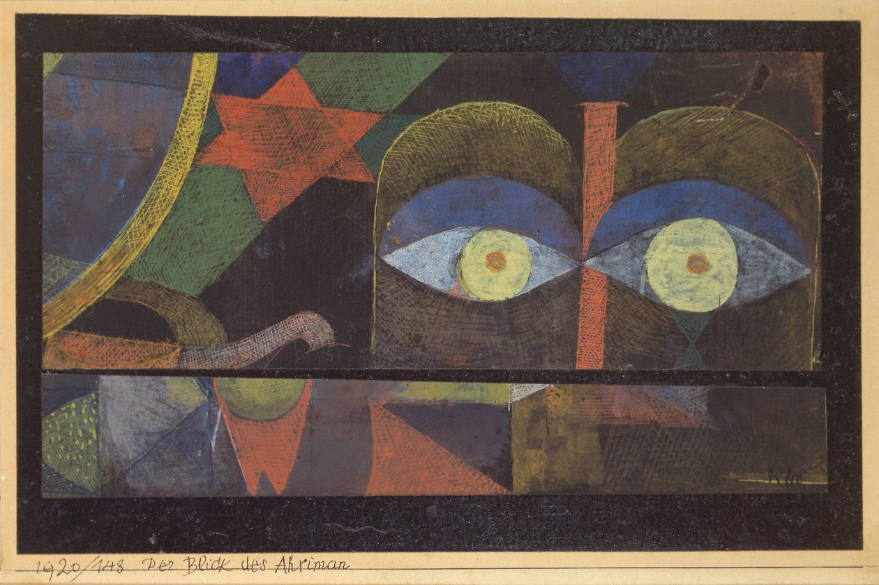 De Blik van Ahriman, 1920 door Paul Klee