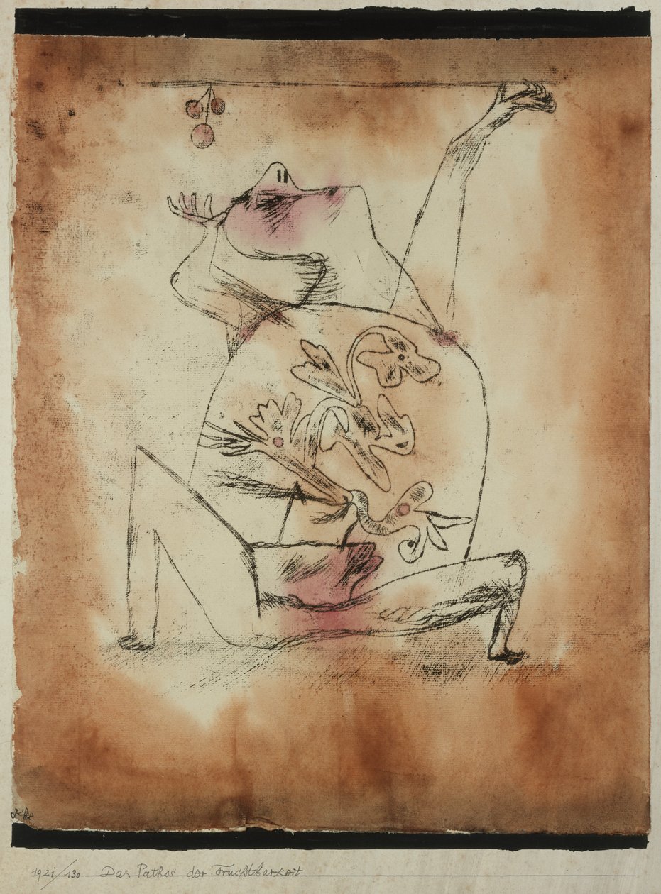 Het pathos van vruchtbaarheid door Paul Klee