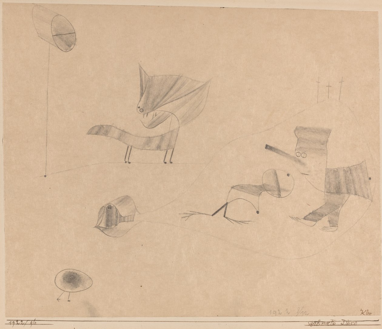 Verhexte Tiere door Paul Klee