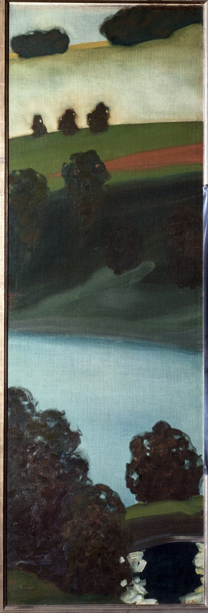 Uitzicht op de Aar-vallei, Zwitserland door Paul Klee