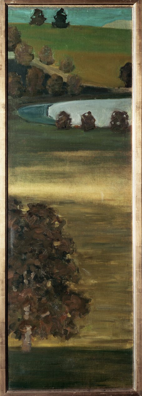 Uitzicht op de Aar-vallei, Zwitserland door Paul Klee