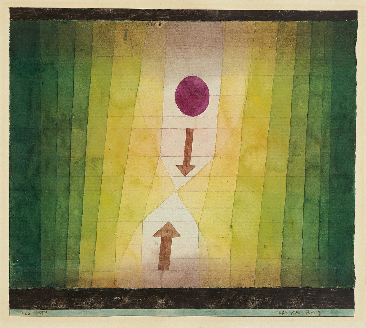 Voor de bliksem, 1923 door Paul Klee