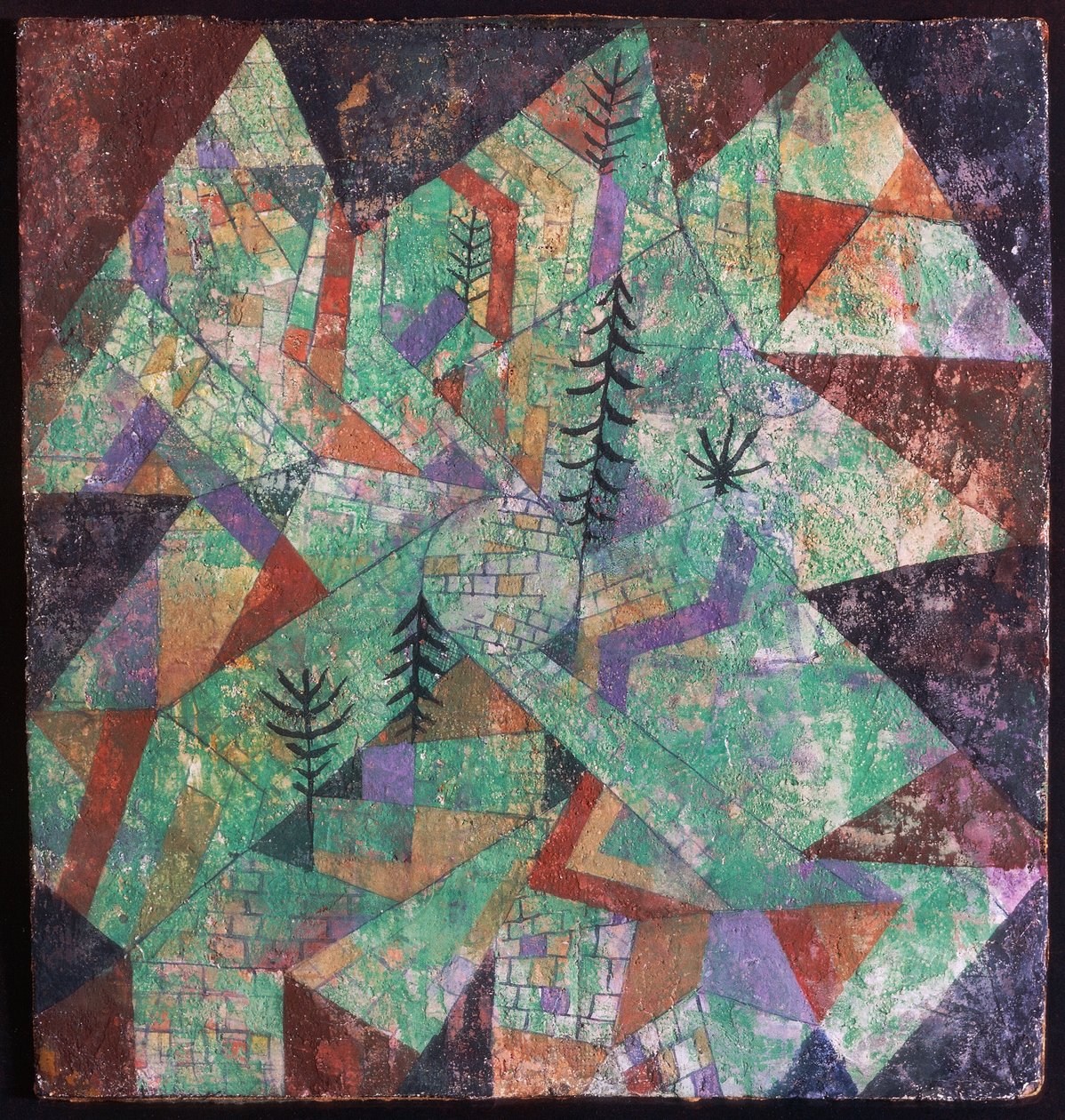 Wald Bau door Paul Klee
