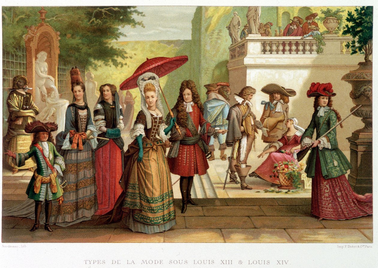 Modetypes onder Lodewijk XIII en Lodewijk XIV - in 