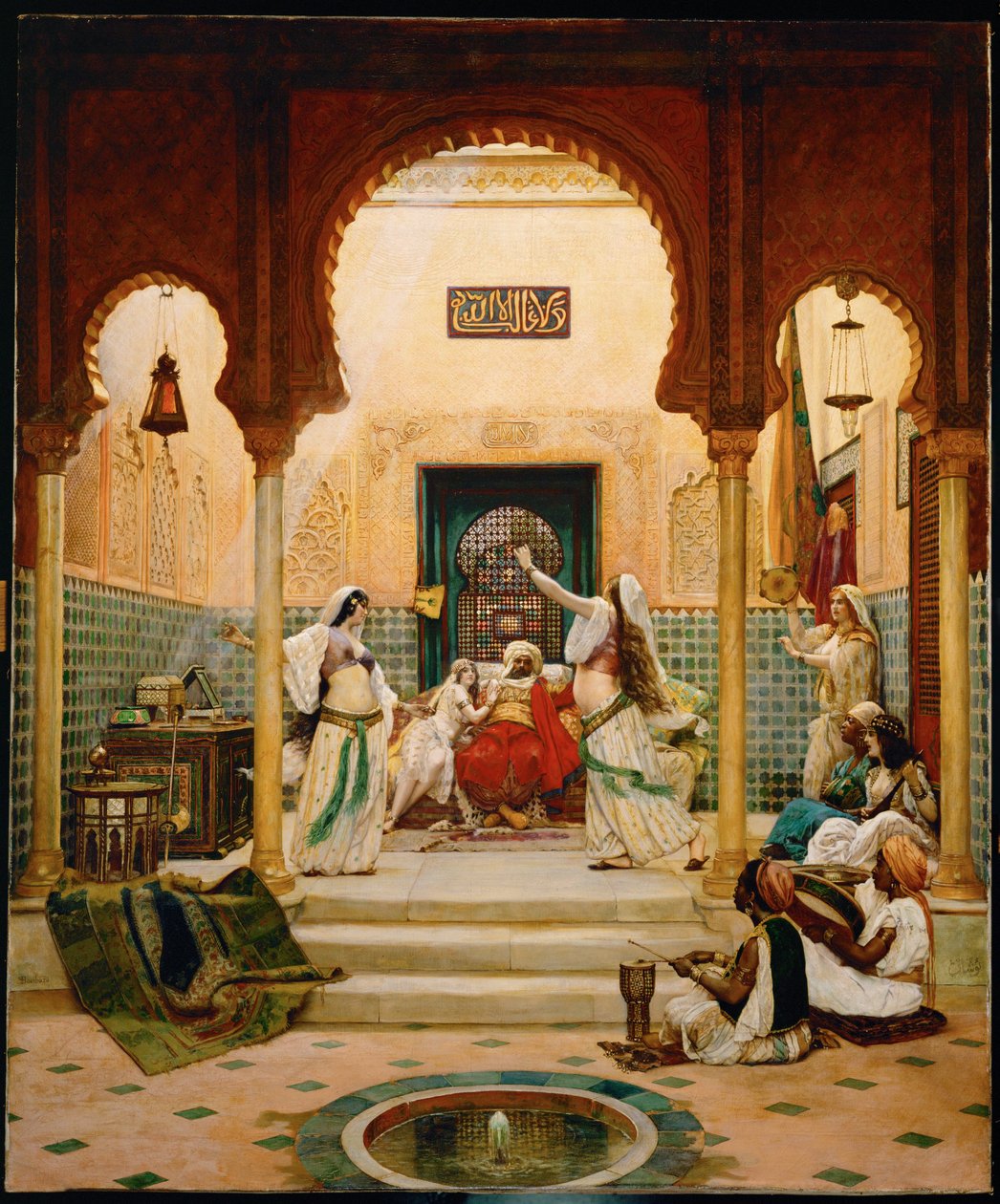 Les almees (olieverf op doek) door Paul Louis Bouchard