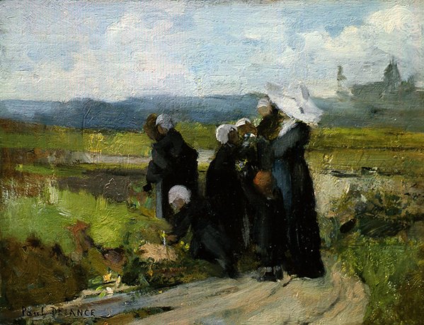 De Wezen van Bayeux (olie op paneel) door Paul Louis Delance