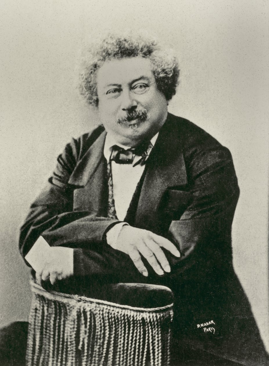 Portret van Alexandre Dumas Père (foto) door Paul Nadar
