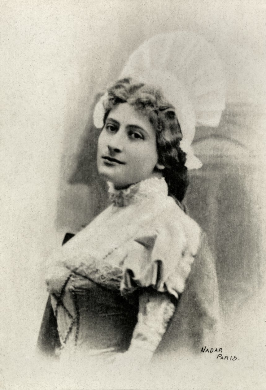 Portret van Lucienne Breval (foto) door Paul Nadar