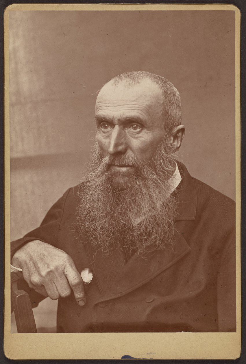 Portret van een man met bakkebaarden en een baard door Paul Nadar