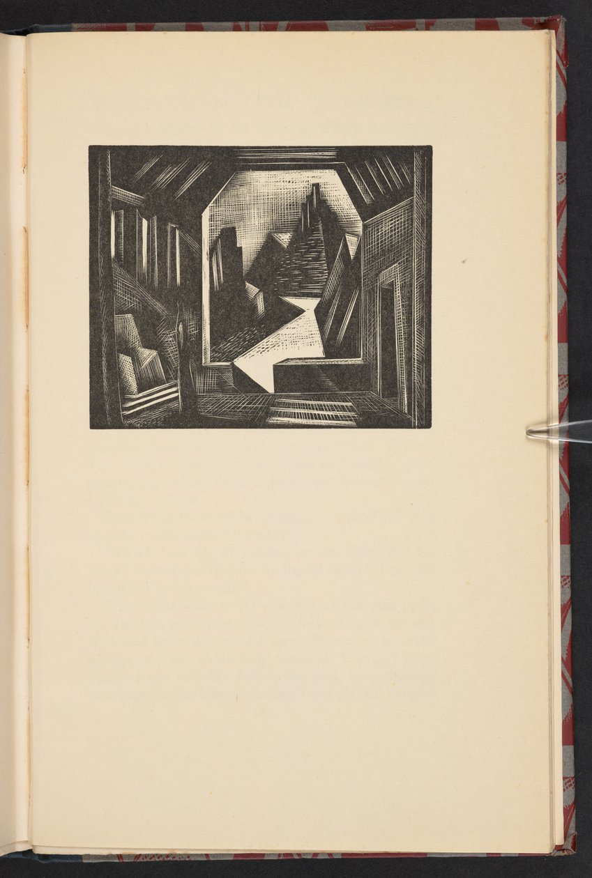 "Götterdämmerung", illustratie uit "Wagners muziekdrama van de Ring" door Leroy Archier, tegenover pagina 184 door Paul Nash