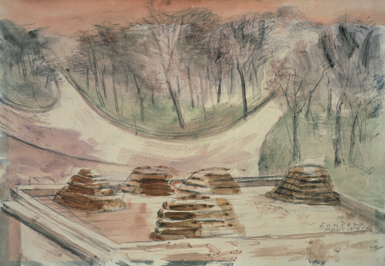 Londen Park, Marble Arch Verdediging door Paul Nash