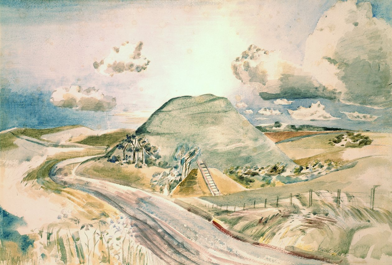 Silbury Hill door Paul Nash