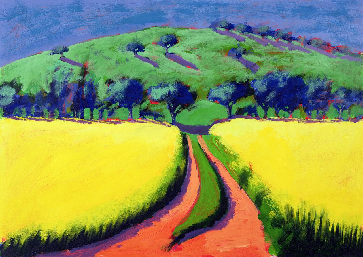 Verkrachting (acryl op karton) door Paul Powis
