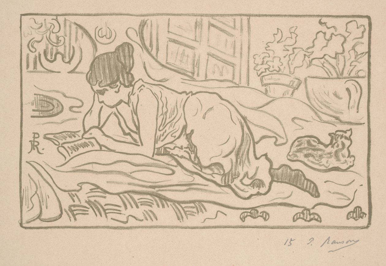 De liggende lezer door Paul Elie Ranson