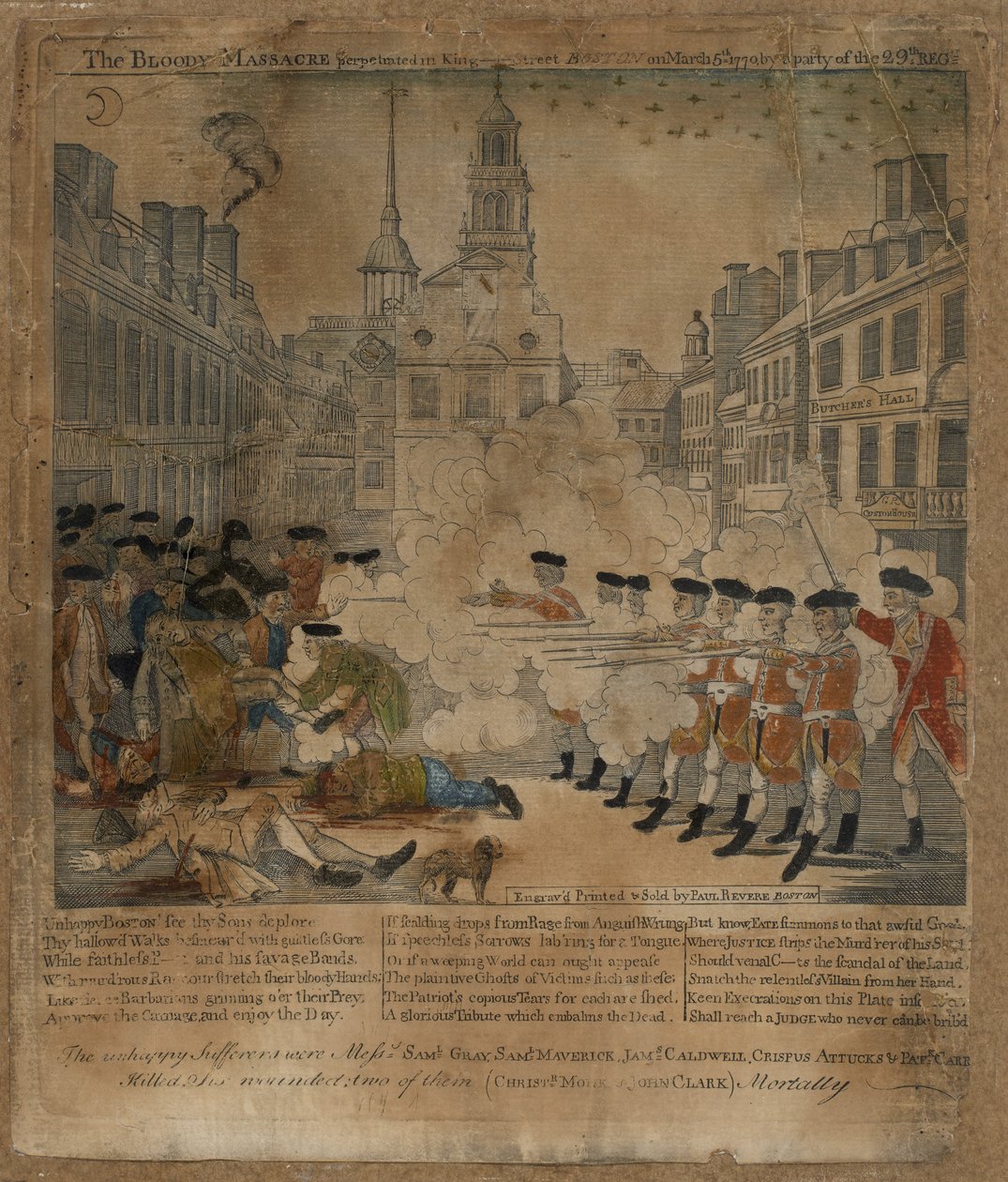 Het Bloedbad door Paul Revere