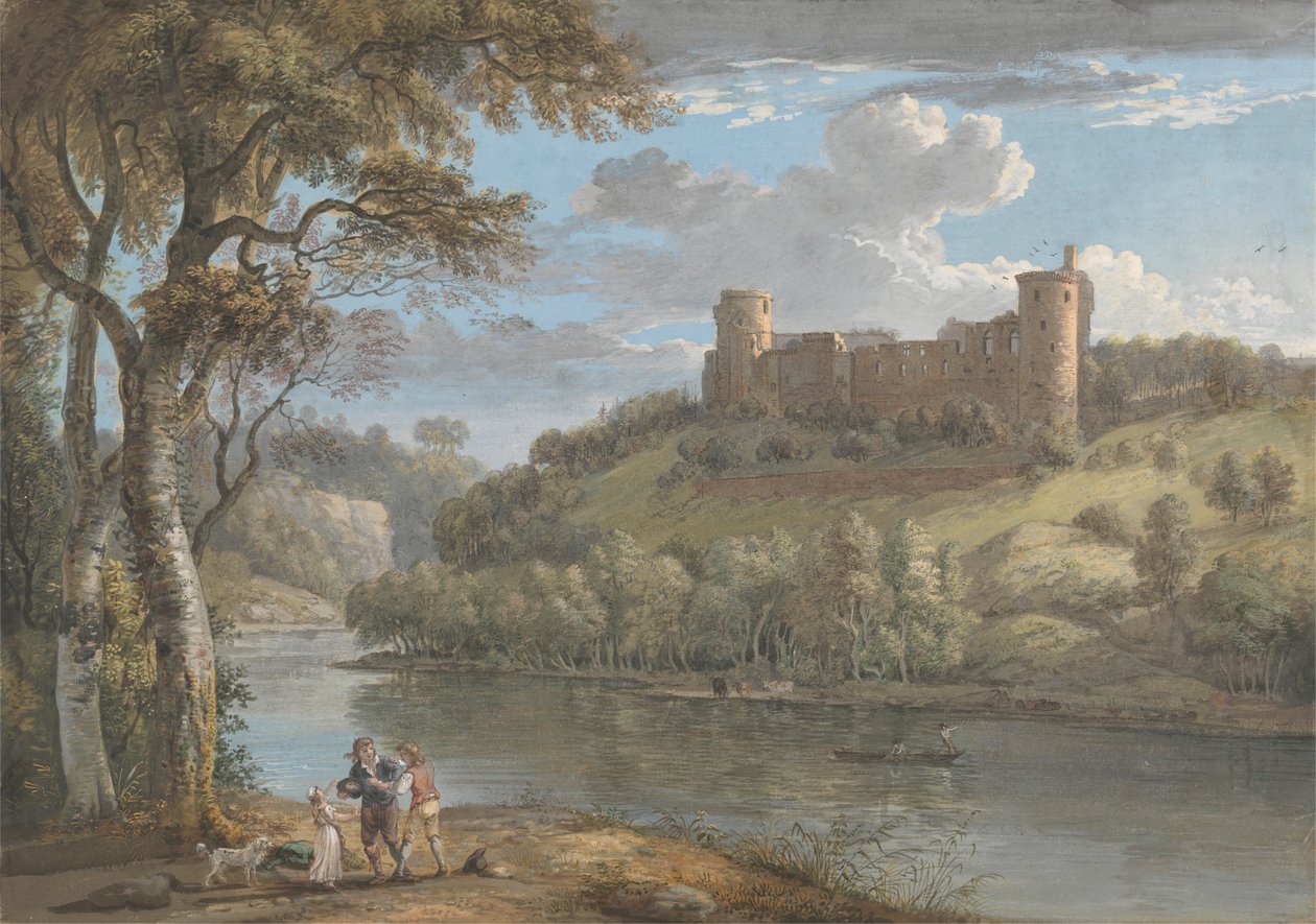Bothwell Castle, vanuit het zuiden door Paul Sandby