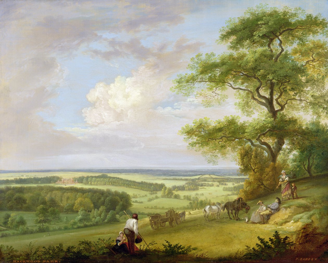 Hackwood Park, Hampshire door Paul Sandby
