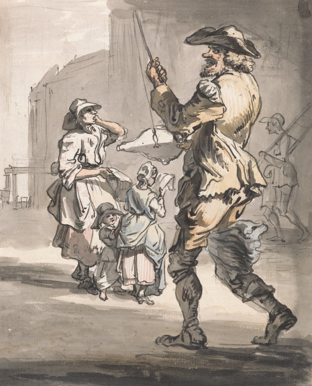 Londense straatkreten: pret op pret door Paul Sandby