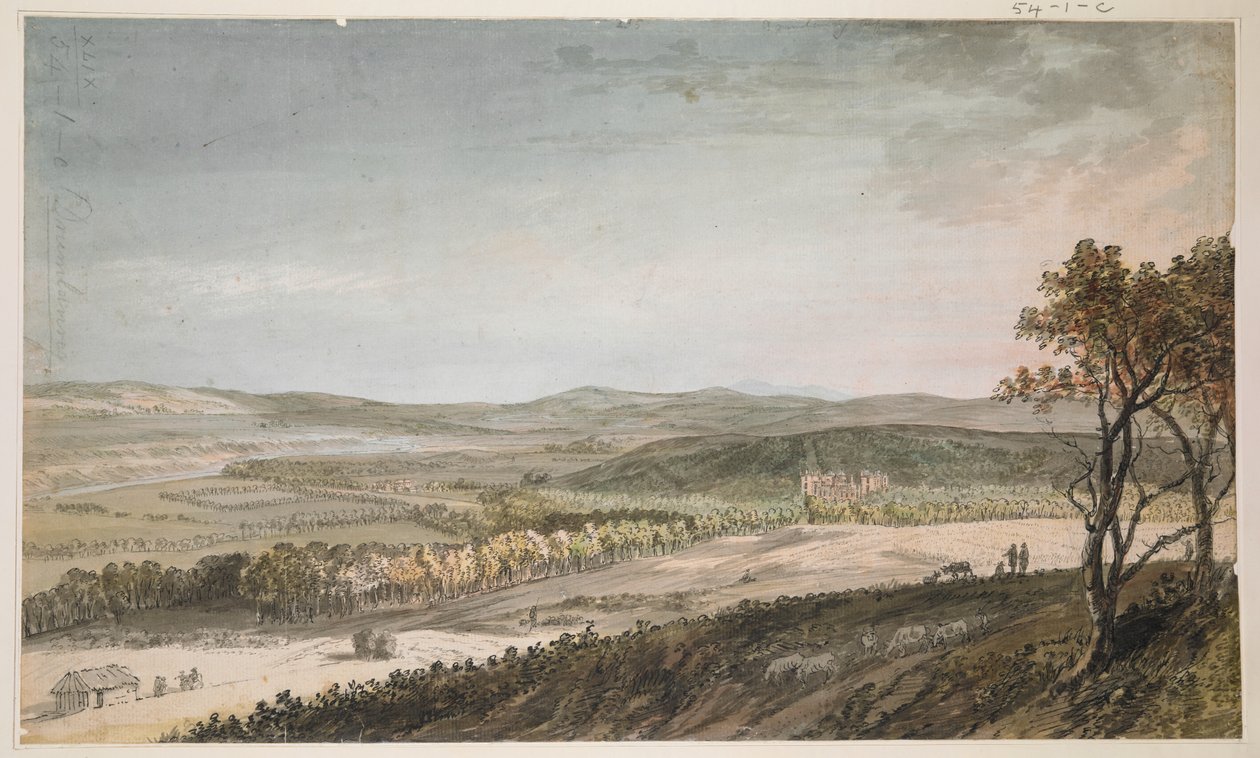 Nithsdale, met Drumlanrig, c.1751 door Paul Sandby