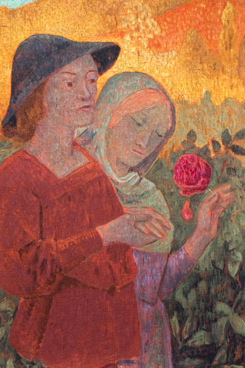 Mignonne, allons voir si la rose, detail, ca. 1910 (olieverf op doek) door Paul Serusier