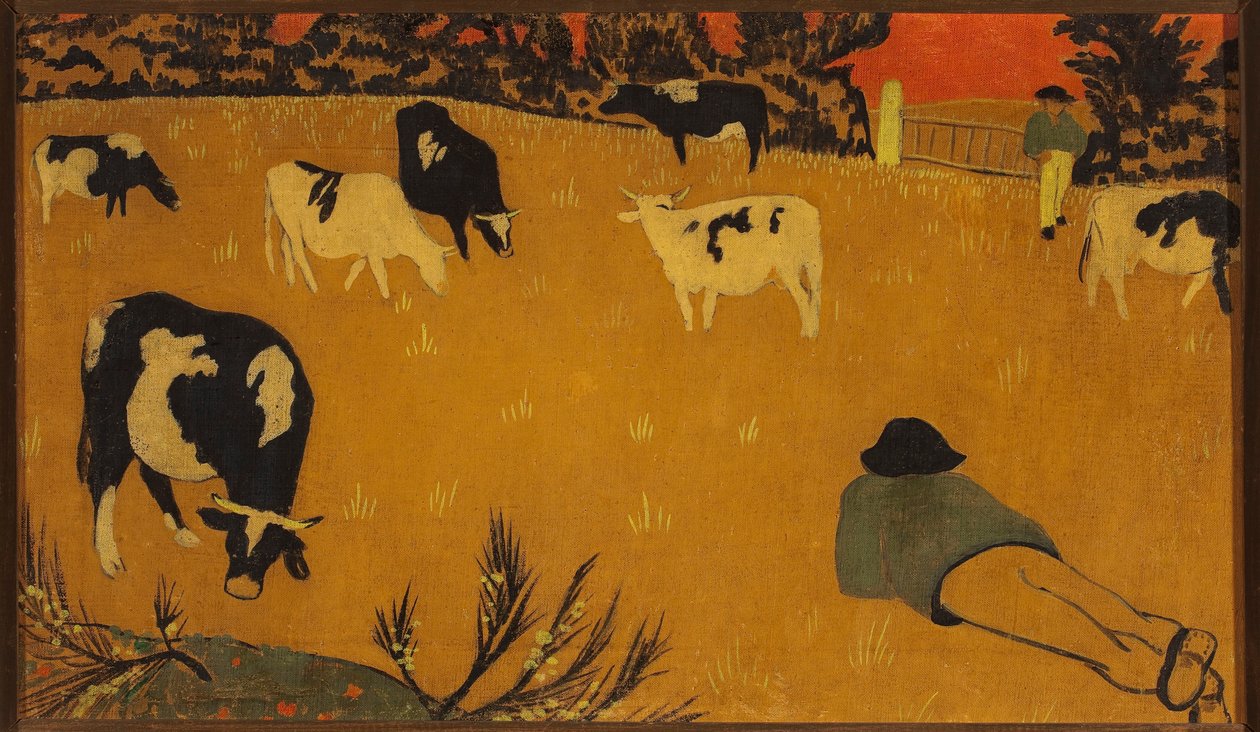Bretons paneel met koeien door Paul Sérusier