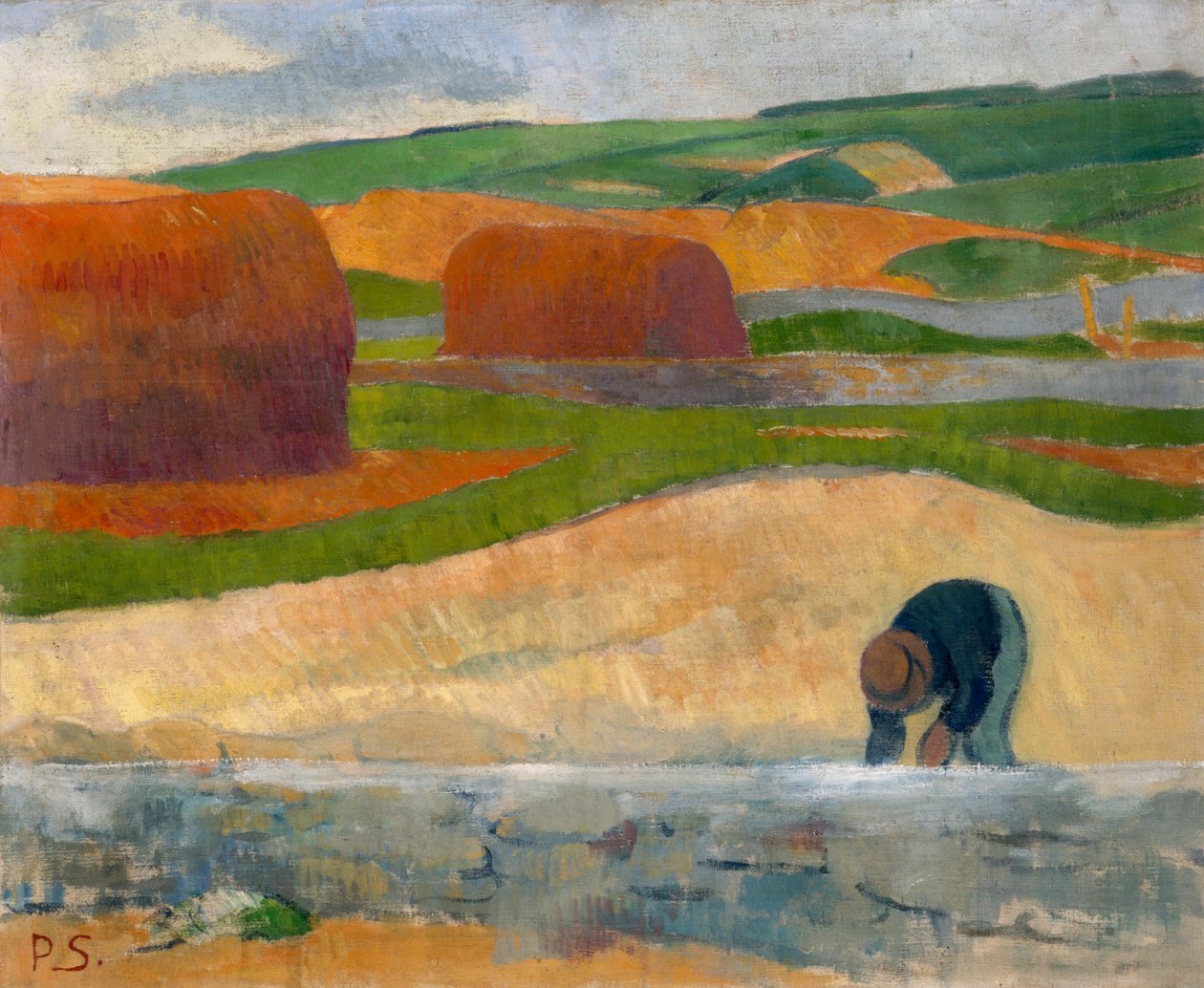 Zeewierverzamelaarster door Paul Sérusier