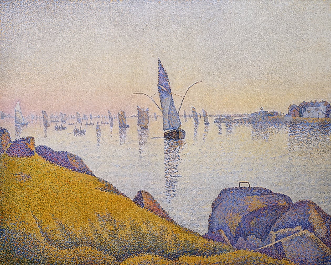 Avondrust, Concarneau, Opus 220 (Allegro Maestoso) door Paul Signac
