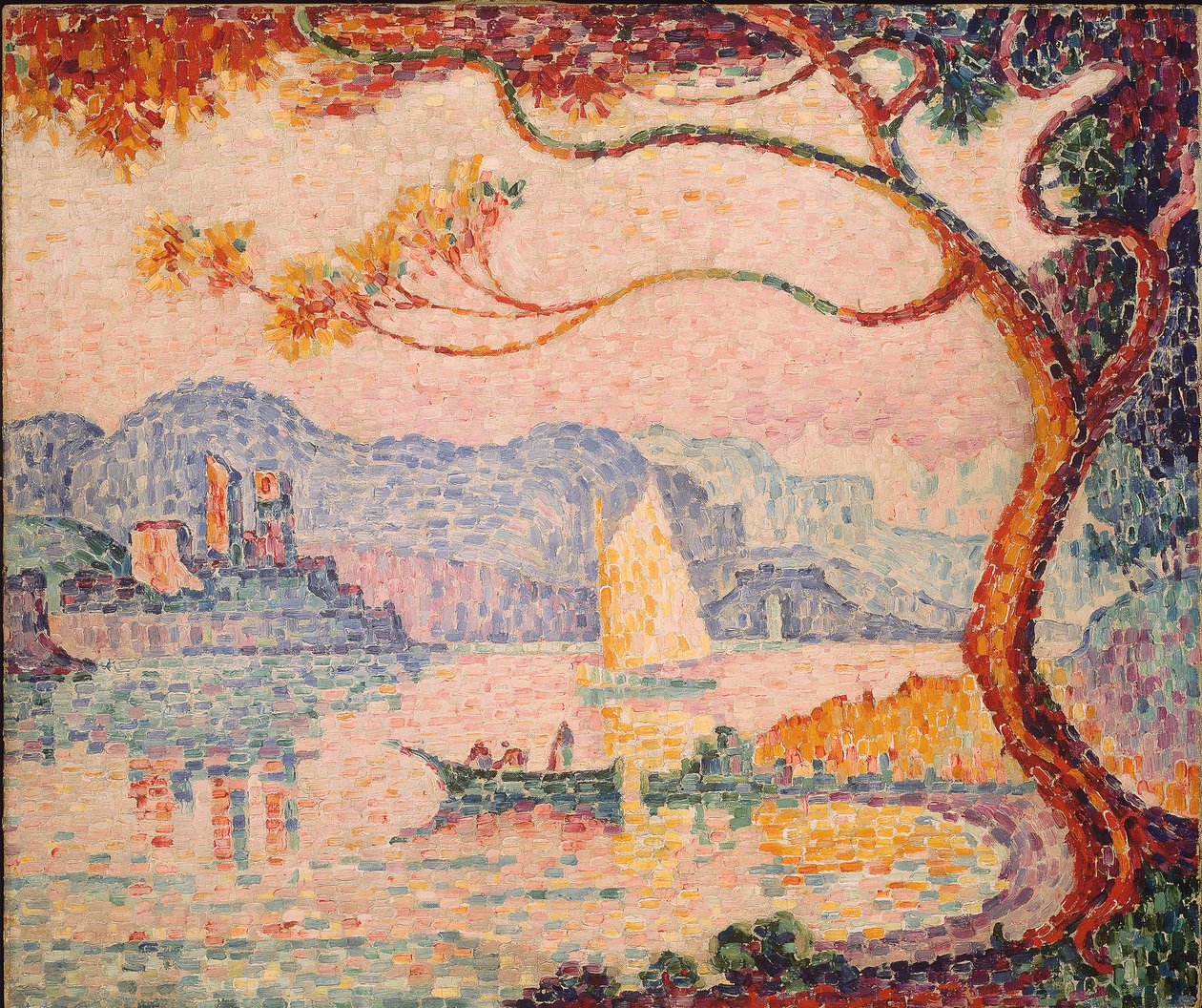 Antibes, Petit Port de Bacon, 1917 door Paul Signac