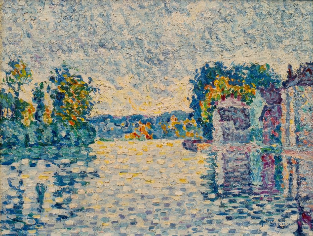 De Seine bij Samois door Paul Signac