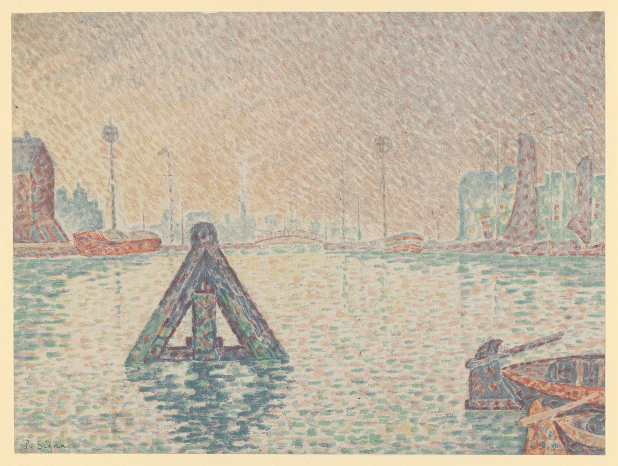 In Holland - De baken door Paul Signac