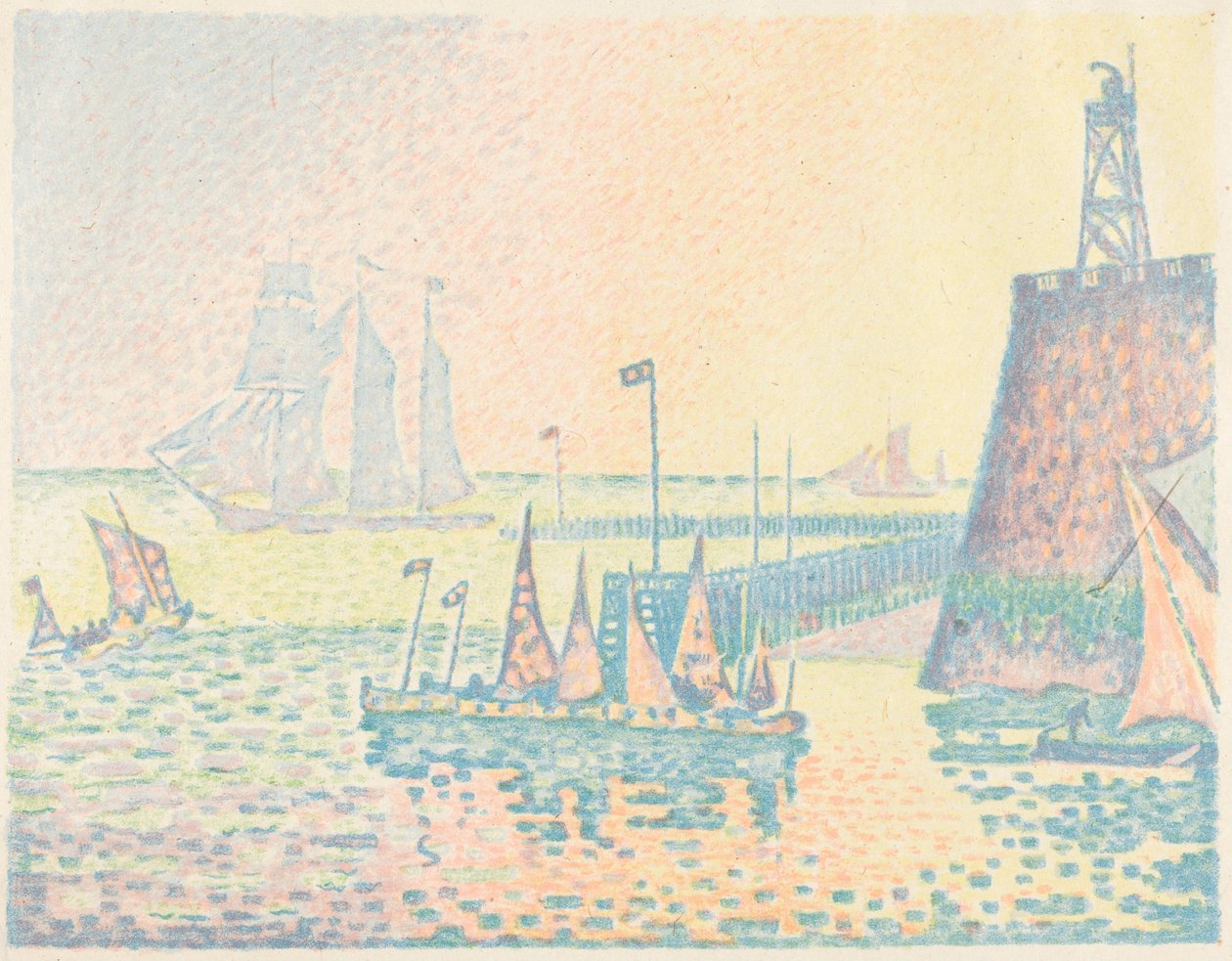 Evening (’s Avonds) door Paul Signac