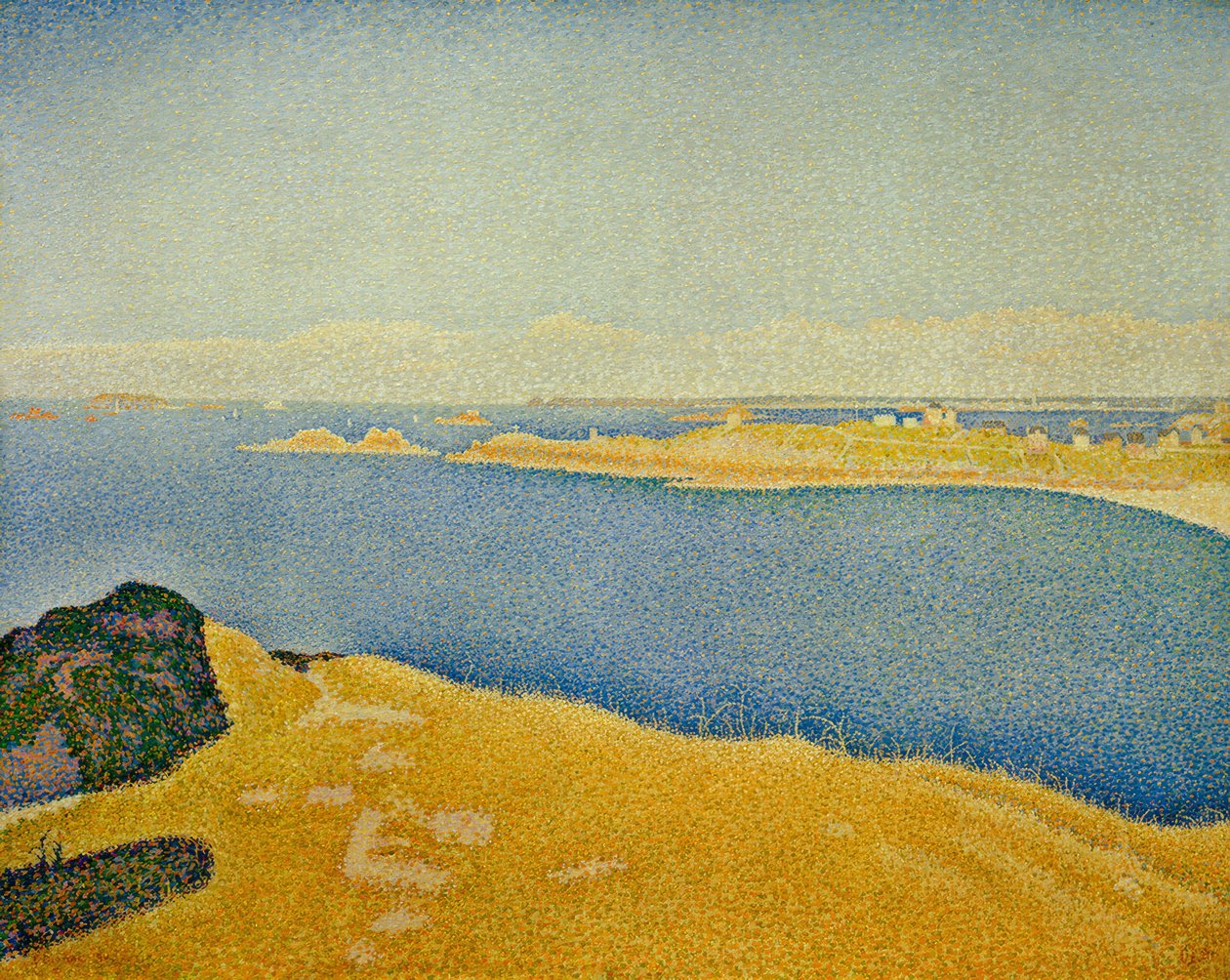 De zee. Saint-Briac. La Garde Guerin. Saint-Lunaire (Opus 2) door Paul Signac