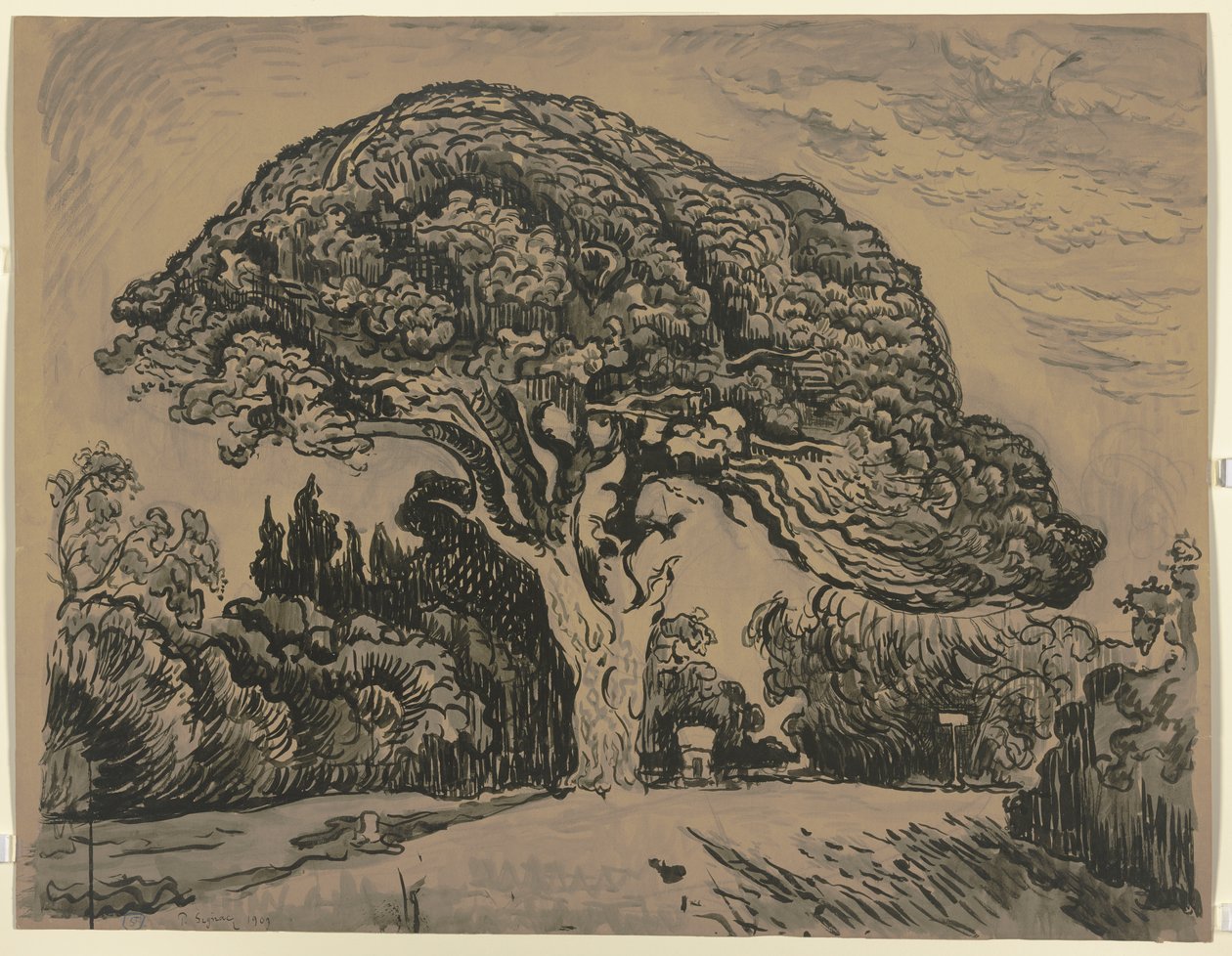 Le Pin Bertaud door Paul Signac