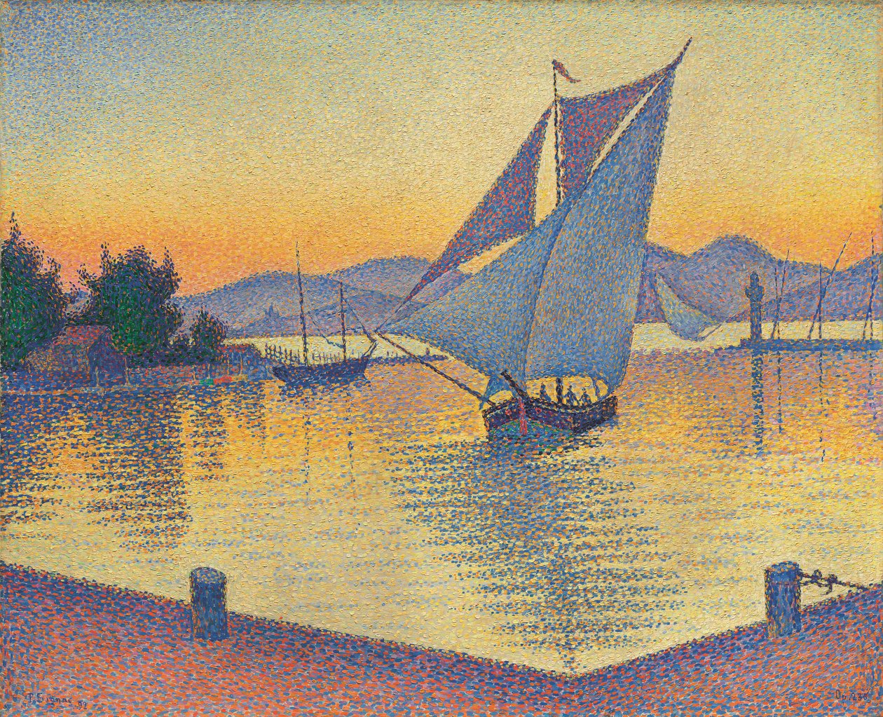 De haven bij zonsondergang, Opus 236 door Paul Signac